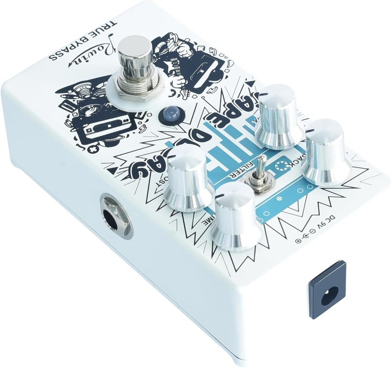 IOppWin Rowin RE-01 Digital Delay Guitar Pedal - Tape Delay Effects with Grainy Texture, Stereo Output, Super Buffer Circuit, and Vintage Warm Tone - Image 5